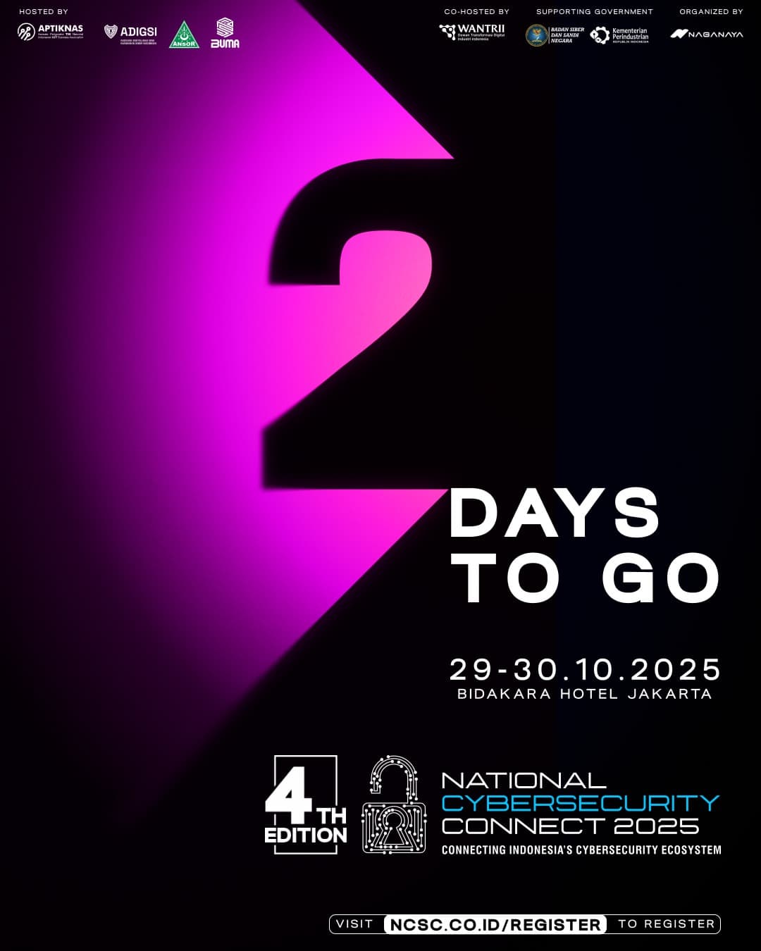 2 days away from Indonesia’s biggest cybersecurity moment.